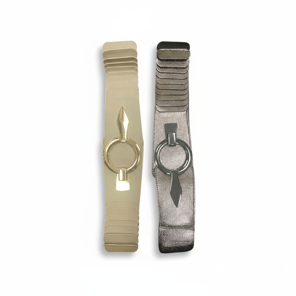 Elastický opasek s kovovou sponou