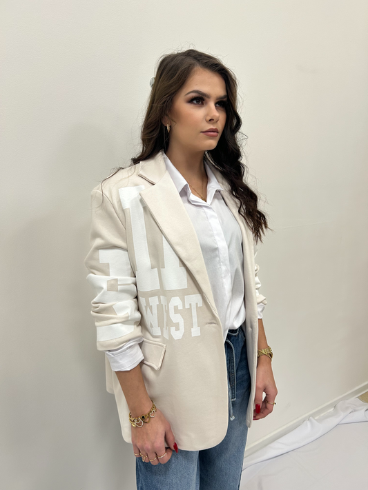 Oversize sako s potiskem