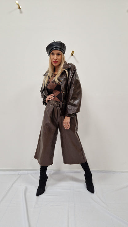 Koženková bunda bomber