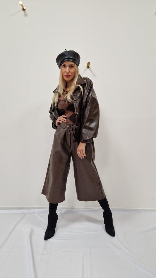 Koženková bunda bomber