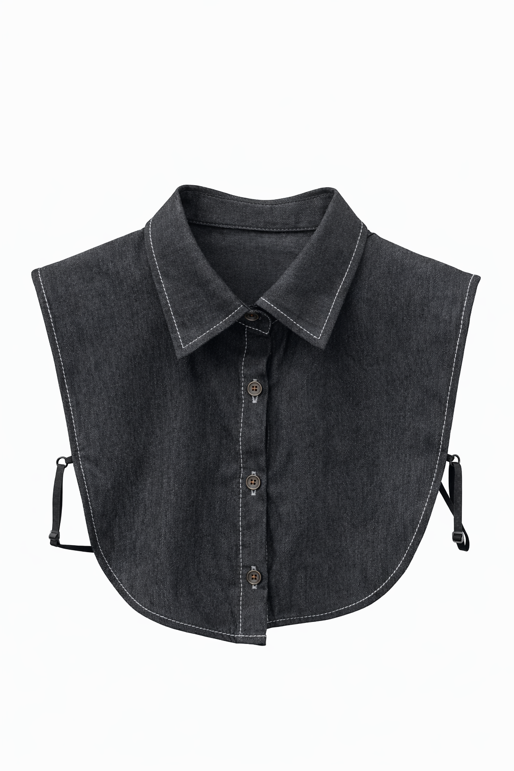 Dekorativní límeček bez rukávů denim