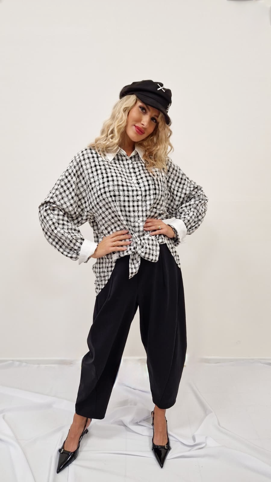 Kalhoty barel černé