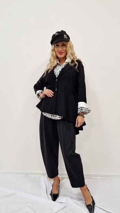 Kalhoty barel černé