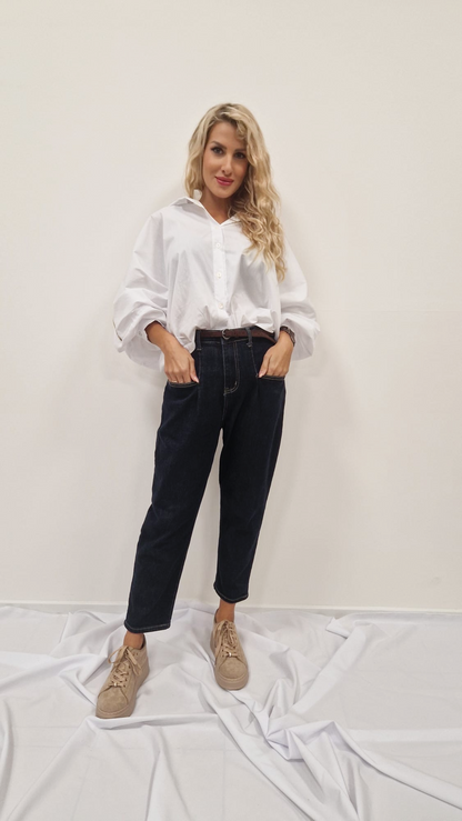 Košile s balónovými rukávy