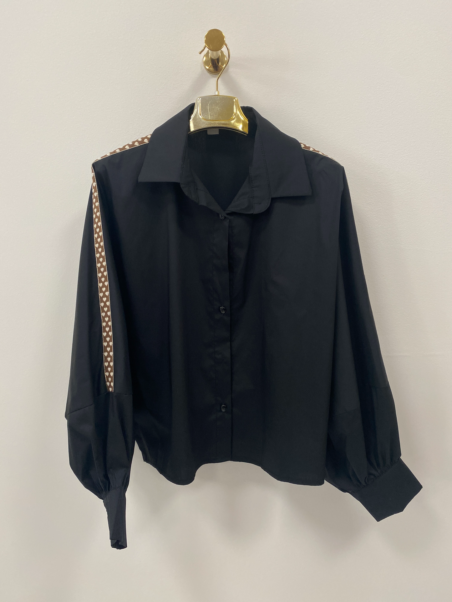 Košile s balónovými rukávy