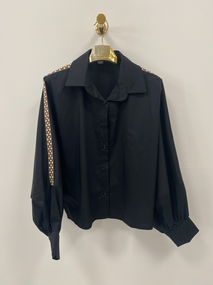 Košile s balónovými rukávy