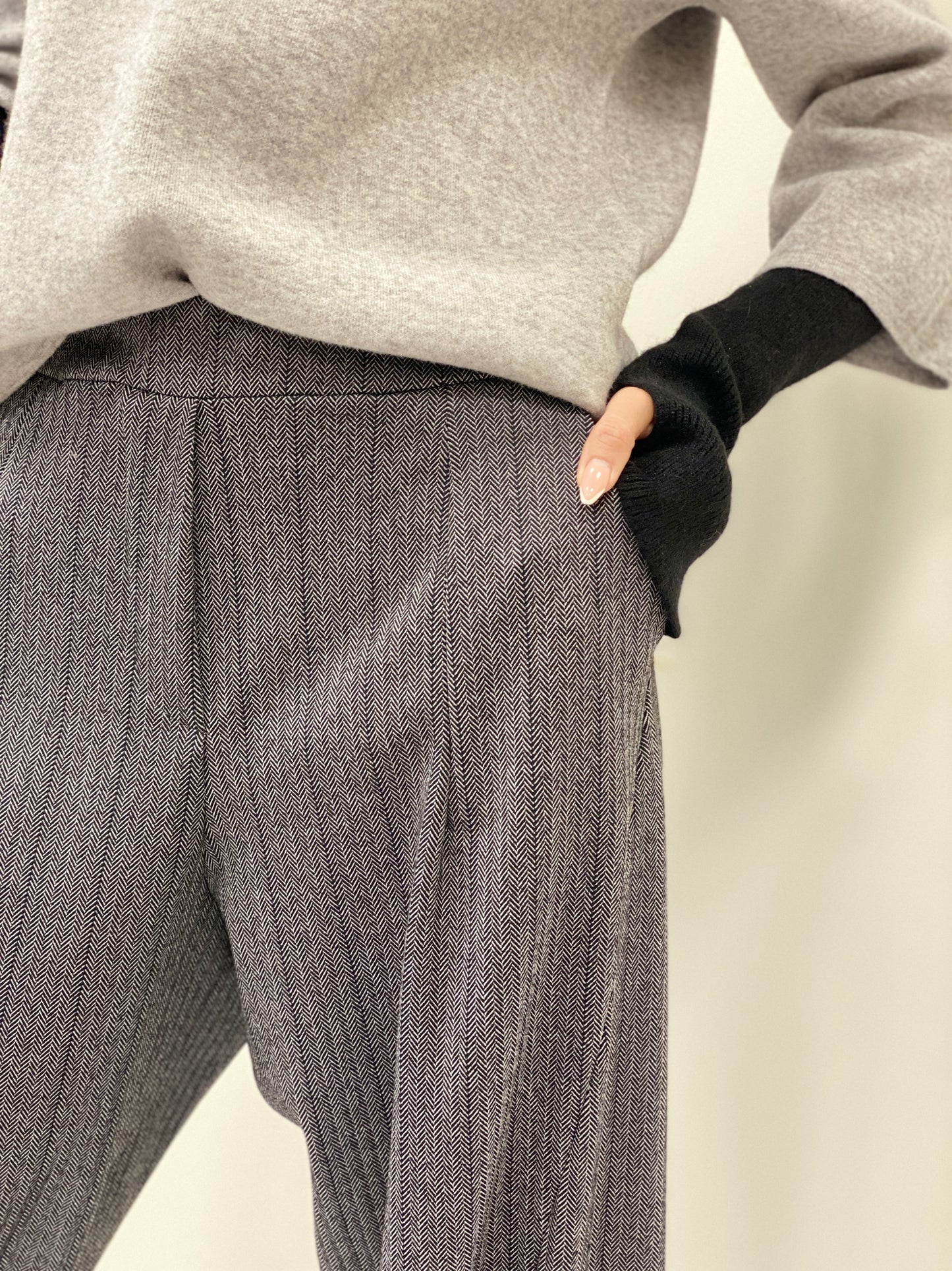 Kalhoty barel šedé