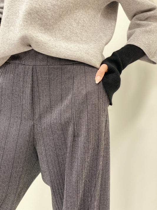 Kalhoty barel šedé