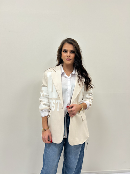 Oversize sako s potiskem