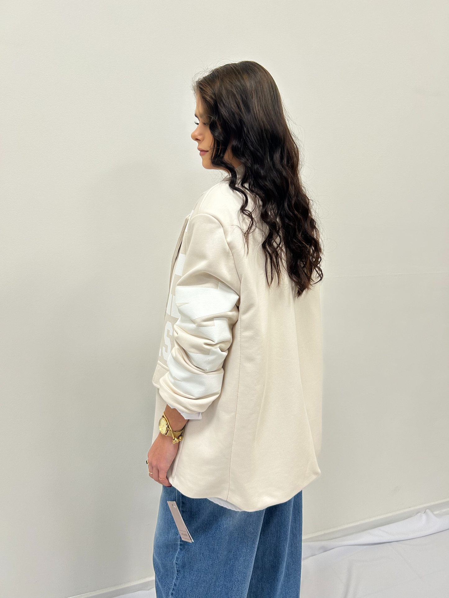 Oversize sako s potiskem
