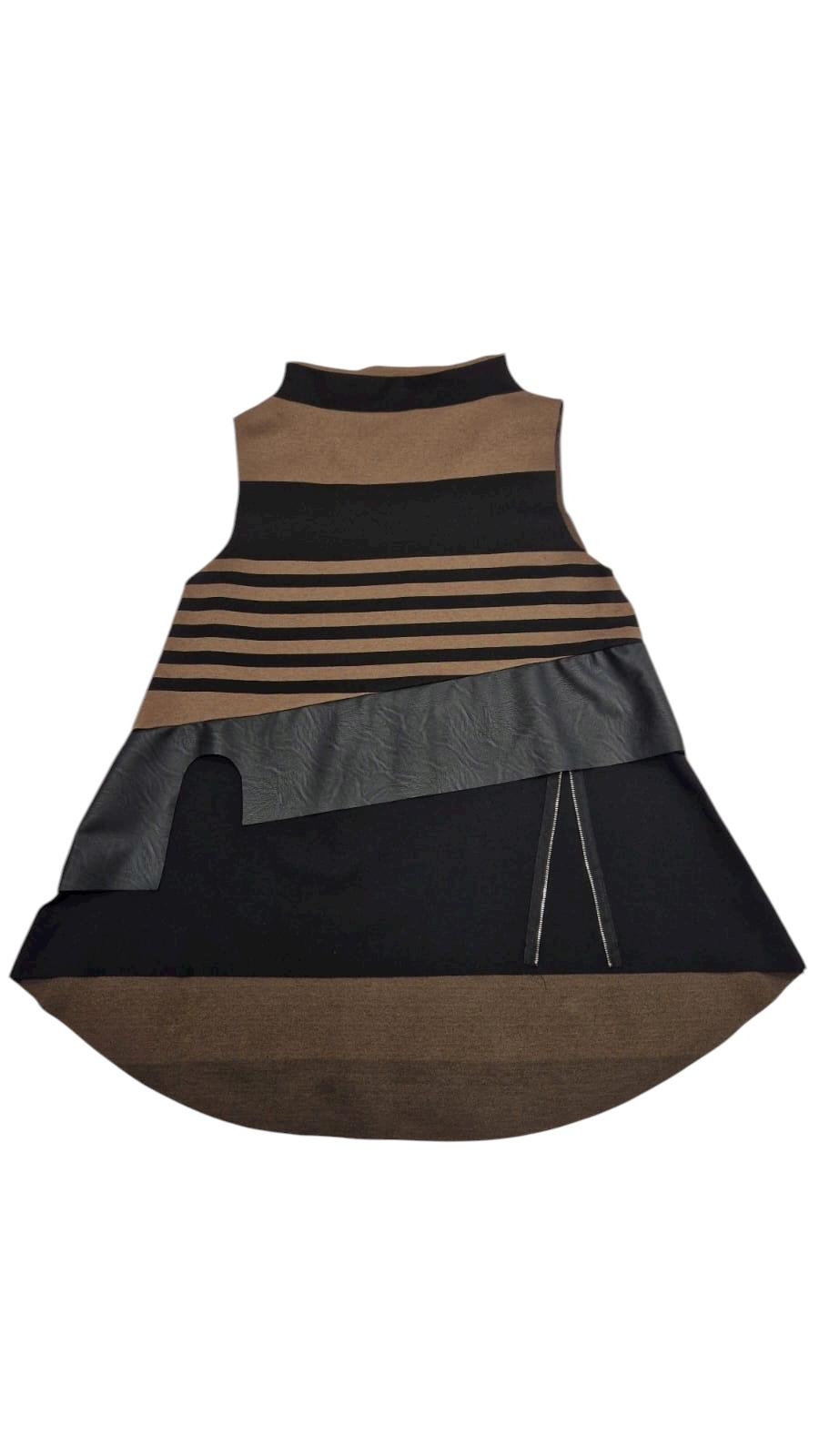 Tuniková vesta s pruhy