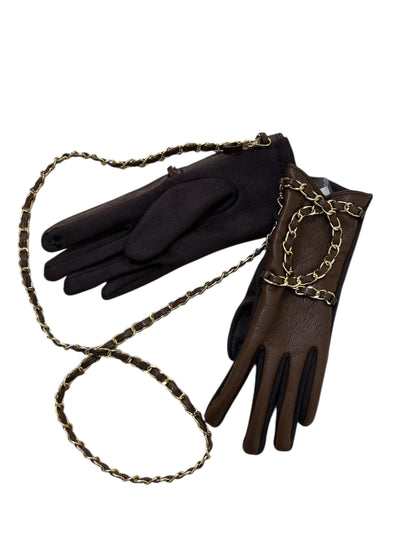 Elegantní rukavice s řetízkem