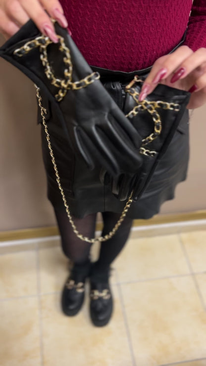 Elegantní rukavice s řetízkem